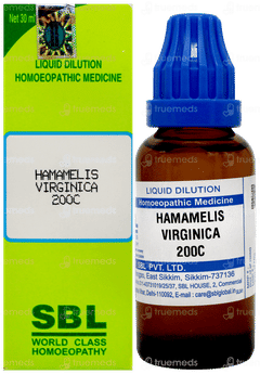 Sbl Hamamelis Virginica 200C Dilution 30Ml Sbl Hamamelis Virginica 200C Dilution 30Ml